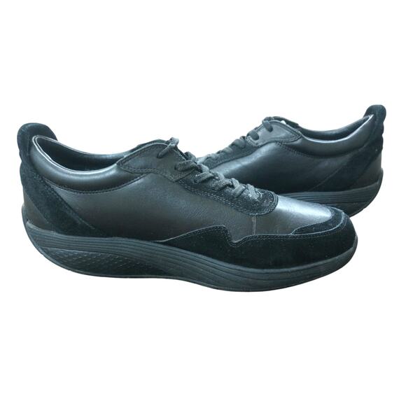 MBT AZIZI WALK LITE LACE UP BLACK CALF RUNNING SHOES MENS 10 - 10.5 - Picture 4 of 12